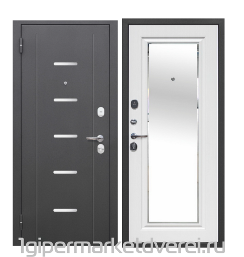 7,5 см Гарда Серебро NEW Зеркало фацет  Белый ясень