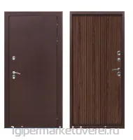 Входная металлическая дверь ПРОТЕРМА Букле шоколад Каштан мускат производителя Феррони